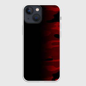 Чехол для iPhone 13 mini с принтом RED BLACK MILITARY CAMO | КРАСНЫЙ КАМУФЛЯЖ в городе Новоалтайск,  |  | abstract | camo | geometry | geometry stripes | military | texture | абстракция | армейские | армия | геометрические полосы | геометрия | камуфляж | красный камуфляж | милитари | текстура