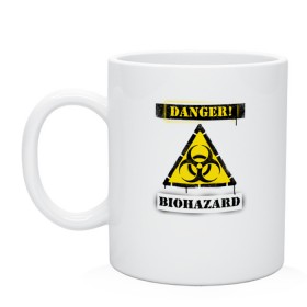 Кружка с принтом Biohazard в городе Новоалтайск, керамика | объем — 330 мл, диаметр — 80 мм. Принт наносится на бока кружки, можно сделать два разных изображения | Тематика изображения на принте: bio | biohazard | coronavirus | covid 19 | covid2019 | danger | epidemic | epidemy | hazard | pandemic | virus | биозаражение | вирус | заражение | коронавирус | опасность | пандемия | эпидемия