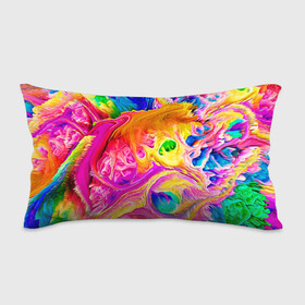 Подушка 3D антистресс с принтом TIE DYE в городе Новоалтайск, наволочка — 100% полиэстер, наполнитель — вспененный полистирол | состоит из подушки и наволочки на молнии | abstraction | geometry | hexagon | neon | paints | stripes | texture | tie dye | triangle | абстракция | брызги | геометрия | краски | неон | неоновый | соты | тай дай | текстура