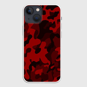 Чехол для iPhone 13 mini с принтом RED MILITARY | КРАСНЫЙ КАМУФЛЯЖ в городе Новоалтайск,  |  | abstract | camo | geometry | geometry stripes | military | texture | абстракция | геометрические полосы | геометрия | камуфляж | милитари | текстура