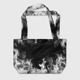 Пляжная сумка 3D с принтом БЕЛЫЙ ОГОНЬ | WHITE FIRE в городе Новоалтайск, 100% полиэстер | застегивается на металлическую кнопку; внутренний карман застегивается на молнию. Стенки укреплены специальным мягким материалом, чтобы защитить содержимое от несильных ударов
 | abstraction | fire | flame | geometry | hexagon | neon | paints | stripes | texture | triangle | абстракция | брызги | геометрия | краски | неон | неоновый | огонь | соты | текстура