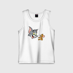 Детская майка хлопок с принтом Tom&Jerry в городе Новоалтайск,  |  | spike | tom  jerry | tom and jerry | tomjerry | tuffy | vdgerir | мамочка два тапочка | том и джери | том и джерри