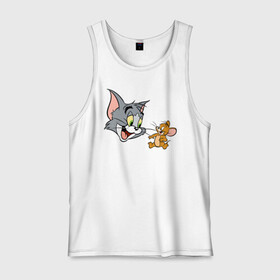 Мужская майка хлопок с принтом Tom&Jerry в городе Новоалтайск, 100% хлопок |  | spike | tom  jerry | tom and jerry | tomjerry | tuffy | vdgerir | мамочка два тапочка | том и джери | том и джерри