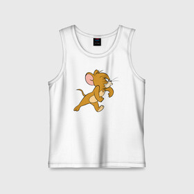 Детская майка хлопок с принтом Jerry в городе Новоалтайск,  |  | spike | tom  jerry | tom and jerry | tomjerry | tuffy | vdgerir | мамочка два тапочка | том и джери | том и джерри