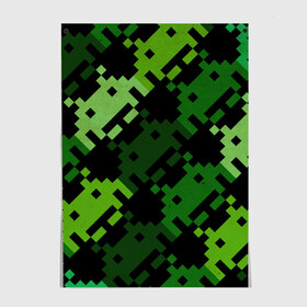 Постер с принтом Space Invaders в городе Новоалтайск, 100% бумага
 | бумага, плотность 150 мг. Матовая, но за счет высокого коэффициента гладкости имеет небольшой блеск и дает на свету блики, но в отличии от глянцевой бумаги не покрыта лаком | dendy | invaders | nintendo | shootem up | space invaders | денди | захватчики | космические захватчики | су имбэ | чужаки