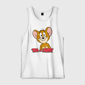 Мужская майка хлопок с принтом Jerry в городе Новоалтайск, 100% хлопок |  | spike | tom  jerry | tom and jerry | tomjerry | tuffy | vdgerir | мамочка два тапочка | том и джери | том и джерри