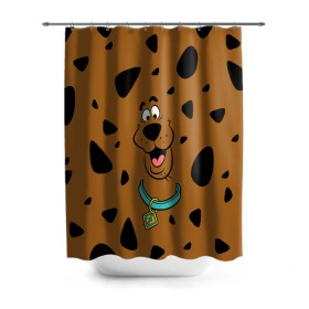 Штора 3D для ванной с принтом Scooby-Doo в городе Новоалтайск, 100% полиэстер | плотность материала — 100 г/м2. Стандартный размер — 146 см х 180 см. По верхнему краю — пластиковые люверсы для креплений. В комплекте 10 пластиковых колец | scooby doo | vdosadir | скуберт фон дуенхеймер | скуби ду | уильям ханна
