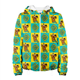 Женская куртка 3D с принтом Scooby-Doo Logo в городе Новоалтайск, ткань верха — 100% полиэстер, подклад — флис | прямой крой, подол и капюшон оформлены резинкой с фиксаторами, два кармана без застежек по бокам, один большой потайной карман на груди. Карман на груди застегивается на липучку | scooby doo | vdosadir | скуберт фон дуенхеймер | скуби ду | уильям ханна