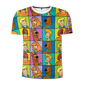 Мужская футболка 3D спортивная с принтом Scooby-Doo Сharacters в городе Новоалтайск, 100% полиэстер с улучшенными характеристиками | приталенный силуэт, круглая горловина, широкие плечи, сужается к линии бедра | Тематика изображения на принте: fred jones | scooby doo | vdosadir | velma dinkle | велма динкли | дафна блейк | скуберт фон дуенхеймер | скуби ду | уильям ханна | фред джонс