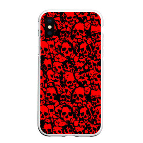 Чехол для iPhone XS Max матовый с принтом ЧЕРЕПА в городе Новоалтайск, Силикон | Область печати: задняя сторона чехла, без боковых панелей | Тематика изображения на принте: abstraction | bones | geometry | hexagon | neon | paints | skull | stripes | texture | triangle | абстракция | брызги | геометрия | краски | неон | неоновый | соты | текстура | черепа