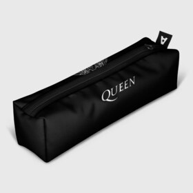 Пенал 3D с принтом QUEEN (НА СПИНЕ) в городе Новоалтайск, 100% полиэстер | плотная ткань, застежка на молнии | queen | rock | we will rock you | брайан мэи | группа queen | группа квин | джон дикон | квин | королева | король | роджер тейлор | рок | фредди меркьюри
