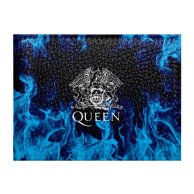 Обложка для студенческого билета с принтом QUEEN  в городе Новоалтайск, натуральная кожа | Размер: 11*8 см; Печать на всей внешней стороне | Тематика изображения на принте: queen | rock | we will rock you | брайан мэи | группа queen | группа квин | джон дикон | квин | королева | король | роджер тейлор | рок | фредди меркьюри