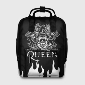 Женский рюкзак 3D с принтом QUEEN в городе Новоалтайск, 100% полиэстер | лямки с регулируемой длиной, сверху ручки, чтобы рюкзак нести как сумку. Основное отделение закрывается на молнию, как и внешний карман. Внутри два дополнительных кармана, один из которых закрывается на молнию. По бокам два дополнительных кармашка, куда поместится маленькая бутылочка
 | queen | rock | we will rock you | брайан мэи | группа queen | группа квин | джон дикон | квин | королева | король | роджер тейлор | рок | фредди меркьюри