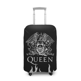 Чехол для чемодана 3D с принтом QUEEN  в городе Новоалтайск, 86% полиэфир, 14% спандекс | двустороннее нанесение принта, прорези для ручек и колес | queen | rock | we will rock you | брайан мэи | группа queen | группа квин | джон дикон | квин | королева | король | роджер тейлор | рок | фредди меркьюри