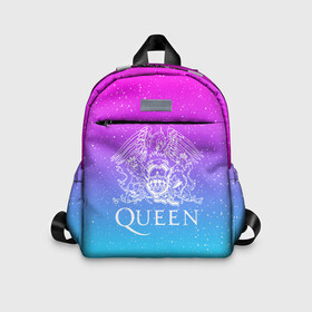 Детский рюкзак 3D с принтом QUEEN в городе Новоалтайск, 100% полиэстер | лямки с регулируемой длиной, сверху петелька, чтобы рюкзак можно было повесить на вешалку. Основное отделение закрывается на молнию, как и внешний карман. Внутри дополнительный карман. По бокам два дополнительных кармашка | queen | rock | we will rock you | брайан мэи | группа queen | группа квин | джон дикон | квин | королева | король | роджер тейлор | рок | фредди меркьюри