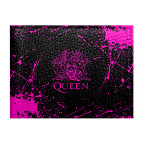 Обложка для студенческого билета с принтом QUEEN  в городе Новоалтайск, натуральная кожа | Размер: 11*8 см; Печать на всей внешней стороне | Тематика изображения на принте: queen | rock | we will rock you | брайан мэи | группа queen | группа квин | джон дикон | квин | королева | король | роджер тейлор | рок | фредди меркьюри