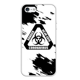 Чехол для iPhone 5/5S матовый с принтом Danger nCoV - 2019 Coronavirus в городе Новоалтайск, Силикон | Область печати: задняя сторона чехла, без боковых панелей | 2019   ncov | coronavirus | covid | covid 19 | ncov | virus | арт | биологическая опасность | болезнь | вирус | знак | карантин | корона | коронавирус | короновирус | мем | мой руки | оставайся дома | пандемия | помой руки
