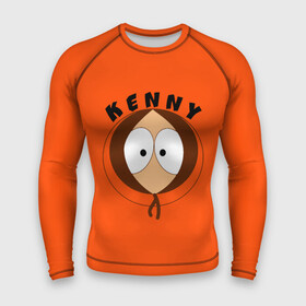 Мужской рашгард 3D с принтом KENNY в городе Новоалтайск,  |  | south park | sp | батерс | баттерс | гарисон | кайл  брофловски | картман | кеннет | кенни | комбинезон | куртка | макки | маккормик | марш | мистер | мультфильм | оранжевая | полот | ренди | саус парк