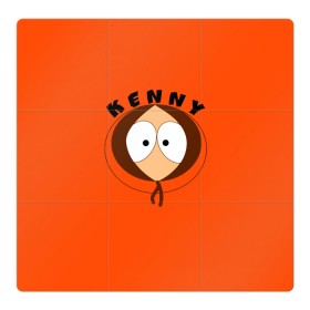 Магнитный плакат 3Х3 с принтом KENNY в городе Новоалтайск, Полимерный материал с магнитным слоем | 9 деталей размером 9*9 см | south park | sp | батерс | баттерс | гарисон | кайл  брофловски | картман | кеннет | кенни | комбинезон | куртка | макки | маккормик | марш | мистер | мультфильм | оранжевая | полот | ренди | саус парк