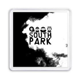 Магнит 55*55 с принтом South Park в городе Новоалтайск, Пластик | Размер: 65*65 мм; Размер печати: 55*55 мм | south park | sp | батерс | баттерс | гарисон | енот | кайл  брофловски | картман | кеннет | кенни | маки | макки | маккормик | марш | мистер | мистереон | мультфильм | полотенчик | ренди | саус парк | сауспарк