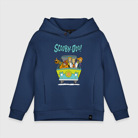 Детское худи Oversize хлопок с принтом Scooby-Doo в городе Новоалтайск, френч-терри — 70% хлопок, 30% полиэстер. Мягкий теплый начес внутри —100% хлопок | боковые карманы, эластичные манжеты и нижняя кромка, капюшон на магнитной кнопке | fred jones | scooby doo | vdosadir | velma dinkle | велма динкли | дафна блейк | скуберт фон дуенхеймер | скуби ду | уильям ханна | фред джонс | шегги