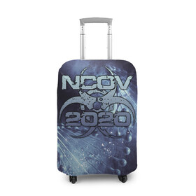 Чехол для чемодана 3D с принтом 2020-nCoV Коронавирус в городе Новоалтайск, 86% полиэфир, 14% спандекс | двустороннее нанесение принта, прорези для ручек и колес | 2019 ncov | covid 19 | pandemic | philippines | вирус | вспышка | китай | корона вирус | коронавирус | ухань | уханьский | эпидемия