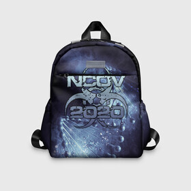Детский рюкзак 3D с принтом 2020 nCoV Коронавирус в городе Новоалтайск, 100% полиэстер | лямки с регулируемой длиной, сверху петелька, чтобы рюкзак можно было повесить на вешалку. Основное отделение закрывается на молнию, как и внешний карман. Внутри дополнительный карман. По бокам два дополнительных кармашка | Тематика изображения на принте: 2019 ncov | covid 19 | pandemic | philippines | вирус | вспышка | китай | корона вирус | коронавирус | ухань | уханьский | эпидемия