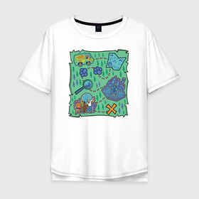 Мужская футболка хлопок Oversize с принтом Scooby-Doo Map в городе Новоалтайск, 100% хлопок | свободный крой, круглый ворот, “спинка” длиннее передней части | fred jones | scooby doo | shaggy | vdosadir | velma dinkle | велма динкли | дафна блейк | скуберт фон дуенхеймер | скуби ду | уильям ханна | фред джонс | шегги
