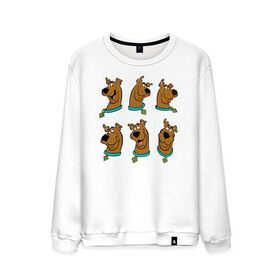 Мужской свитшот хлопок с принтом Scooby-Doo в городе Новоалтайск, 100% хлопок |  | scooby doo | vdosadir | скуберт фон дуенхеймер | скуби ду | уильям ханна