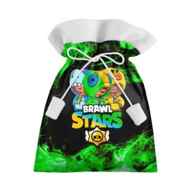 Подарочный 3D мешок с принтом Brawl Stars Leon Trio в городе Новоалтайск, 100% полиэстер | Размер: 29*39 см | Тематика изображения на принте: brawl stars | brawl stars leon | leon | leon green | leon sally | leon shark | бравл старс | леон | леон акула | леон огонь | леон салли | леон старс