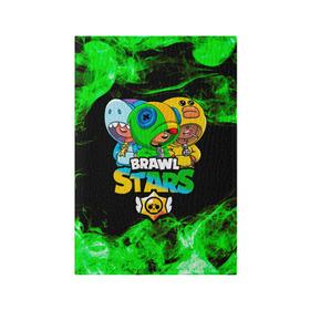 Обложка для паспорта матовая кожа с принтом Brawl Stars Leon Trio в городе Новоалтайск, натуральная матовая кожа | размер 19,3 х 13,7 см; прозрачные пластиковые крепления | Тематика изображения на принте: brawl stars | brawl stars leon | leon | leon green | leon sally | leon shark | бравл старс | леон | леон акула | леон огонь | леон салли | леон старс