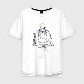 Мужская футболка хлопок Oversize с принтом Good boy! в городе Новоалтайск, 100% хлопок | свободный крой, круглый ворот, “спинка” длиннее передней части | spike | tom  jerry | tom and jerry | tomjerry | tuffy | vdgerir | мамочка два тапочка | том и джери | том и джерри