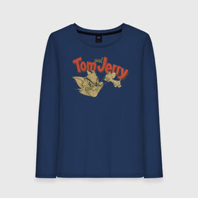 Женский лонгслив хлопок с принтом Tom&Jerry retro в городе Новоалтайск, 100% хлопок |  | spike | tom  jerry | tom and jerry | tomjerry | tuffy | vdgerir | мамочка два тапочка | том и джери | том и джерри