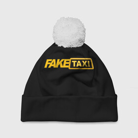 Шапка 3D c помпоном с принтом Fake Taxi в городе Новоалтайск, 100% полиэстер | универсальный размер, печать по всей поверхности изделия | Тематика изображения на принте: fake taxi | faketaxi | taxi | такси | таксист | фейк такси | фейковое такси | фейктакси