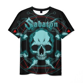 Мужская футболка 3D с принтом SABATON в городе Новоалтайск, 100% полиэфир | прямой крой, круглый вырез горловины, длина до линии бедер | sabaton | даниель муллбак | йоаким броден | крис рёланд | оскар монтелиус | пэр сундстрём | рикард сунден | сабатон | тоббе энглунд | томми юханссон | ханнес ван дал