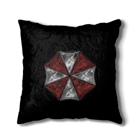 Подушка 3D с принтом Umbrella Corporation в городе Новоалтайск, наволочка – 100% полиэстер, наполнитель – холлофайбер (легкий наполнитель, не вызывает аллергию). | состоит из подушки и наволочки. Наволочка на молнии, легко снимается для стирки | 2 | biohazard | claire | evil | horror | raccoon | resident | survival | t virus | t вирус | выживание | зла | кеннеди | клэр | леон | обитель | раккун | редфилд | скотт | ужас