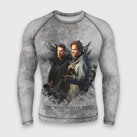 Мужской рашгард 3D с принтом Winchester Brothers в городе Новоалтайск,  |  | dean winchester | sam winchester | supernatural | vdzabma | дин винчестер | сверхъестественное | сэм винчестер