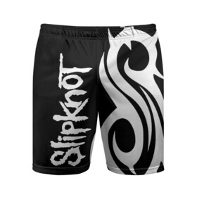 Мужские шорты спортивные с принтом Slipknot (6) в городе Новоалтайск,  |  | devil | metal | music | rock | satana | slipknot | дьявол | метал | музыка | рок | сатана | слипкнот
