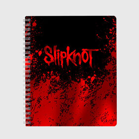 Тетрадь с принтом Slipknot (9) в городе Новоалтайск, 100% бумага | 48 листов, плотность листов — 60 г/м2, плотность картонной обложки — 250 г/м2. Листы скреплены сбоку удобной пружинной спиралью. Уголки страниц и обложки скругленные. Цвет линий — светло-серый
 | Тематика изображения на принте: devil | metal | music | rock | satana | slipknot | дьявол | метал | музыка | рок | сатана | слипкнот