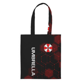 Шоппер 3D с принтом UMBRELLA CORP в городе Новоалтайск, 100% полиэстер | Плотность: 200 г/м2; Размер: 34×35 см; Высота лямок: 30 см | ada wong | biohazard | leon | nemesis | project resistance | raccoon city | re | re3 | resident evil | resident evil 3 | rpd | stars | umbrella | ада вонг | амбрелла | немезис | ужасы