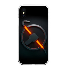 Чехол для iPhone XS Max матовый с принтом HALF-LIFE ХАЛФ-ЛАЙФ МОНТИРОВКА в городе Новоалтайск, Силикон | Область печати: задняя сторона чехла, без боковых панелей | aperture laboratories | black mesa | gordon freeman | half life | half life 3 | valve | блэк меса | вэлв | гордон фриман | халф лайф