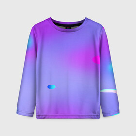 Детский лонгслив 3D с принтом NEON GRADIENT в городе Новоалтайск, 100% полиэстер | длинные рукава, круглый вырез горловины, полуприлегающий силуэт
 | abstract | abstraction | color | fractal | geometry | paitnt | polygon | polygonal | psy | абстракция | геометрия | краски | неоновые | полигоны | психоделика | фрактал