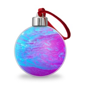 Ёлочный шар с принтом НЕОНОВЫЕ ЦВЕТА в городе Новоалтайск, Пластик | Диаметр: 77 мм | abstract | abstraction | color | fractal | geometry | paitnt | polygon | polygonal | psy | абстракция | геометрия | краски | неоновые | полигоны | психоделика | фрактал