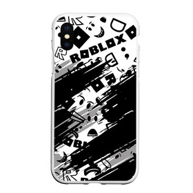 Чехол для iPhone XS Max матовый с принтом Roblox в городе Новоалтайск, Силикон | Область печати: задняя сторона чехла, без боковых панелей | dynablocks | for kids | funny | roblox | robux | roleplay | белый | блоки | вселенная | герои | красный | кубики | роблокс | симулятор
