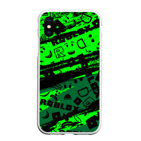 Чехол для iPhone XS Max матовый с принтом Roblox в городе Новоалтайск, Силикон | Область печати: задняя сторона чехла, без боковых панелей | dynablocks | for kids | funny | roblox | robux | roleplay | белый | блоки | вселенная | герои | красный | кубики | роблокс | симулятор