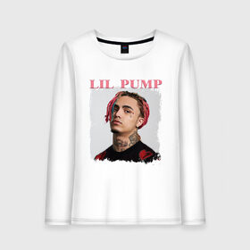Женский лонгслив хлопок с принтом LIL PUMP в городе Новоалтайск, 100% хлопок |  | esketit | gucci gang | lil pump | pattern | гуччи ганг | лил памп