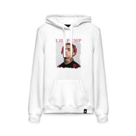 Женская толстовка с принтом LIL PUMP в городе Новоалтайск, френч-терри, мягкий теплый начес внутри (100% хлопок) | карман-кенгуру, эластичные манжеты и нижняя кромка, капюшон с подкладом и шнурком | esketit | gucci gang | lil pump | pattern | гуччи ганг | лил памп