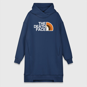 Платье-худи хлопок с принтом The death face в городе Новоалтайск,  |  | south park | sp | the north face | батерс | баттерс | гарисон | кайл  брофловски | картман | кеннет | кенни | макки | маккормик | марш | мистер | мультфильм | норт фейс | полотенчи | ренди | саус парк | сауспарк | стэн