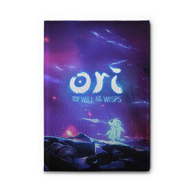 Обложка для автодокументов с принтом Ori and the Will of the Wisps в городе Новоалтайск, натуральная кожа |  размер 19,9*13 см; внутри 4 больших “конверта” для документов и один маленький отдел — туда идеально встанут права | ori | ori and the will of the wisps | игра | игры | ори | ори 2 | платформер