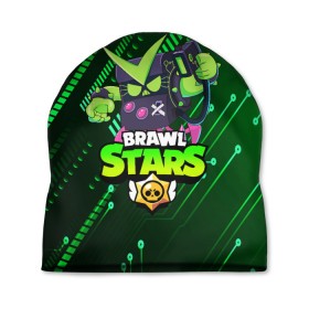 Шапка 3D с принтом BRAWL STARS VIRUS 8-BIT в городе Новоалтайск, 100% полиэстер | универсальный размер, печать по всей поверхности изделия | 8 bit | 8 бит | bibi | brawl stars | crow | el brown | leon | leon shark | max | mr.p | sally leon | shark | stars | virus | werewolf | акула | биби | вирус | ворон | леон | оборотень | пингвин